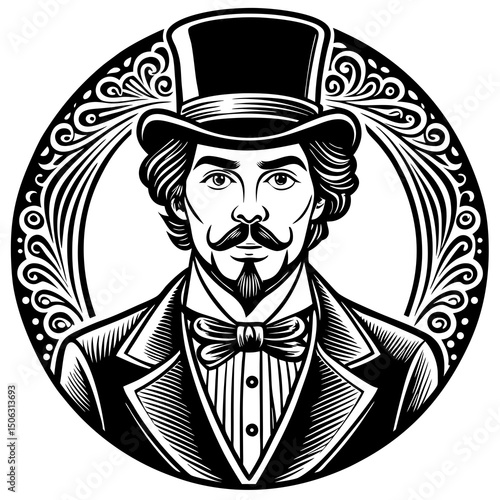 Victorian Gentleman with Top Hat