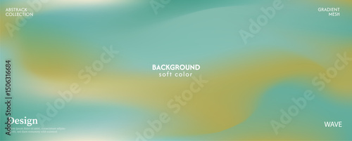 Soft bright and glowing yellow green landscape gradient background, luxurious pastel color combination, product advertisement, card, poster and website template