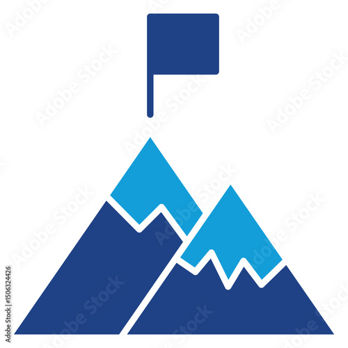 Mission Dual Tone Icon Element For Design