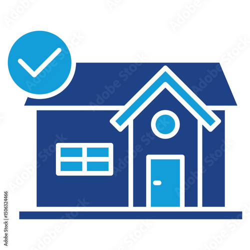 Accommodation Dual Tone Icon Element For Design