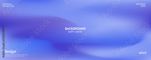 Soft and glowing blue wave gradient background, luxurious pastel color combination, product advertisement, card, poster and website template