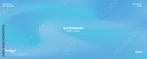 Soft and glowing sky blue gradient background, luxurious pastel color combination, product advertisement, card, poster and website template