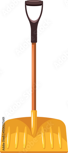 Snow shovel instrument vector illustration