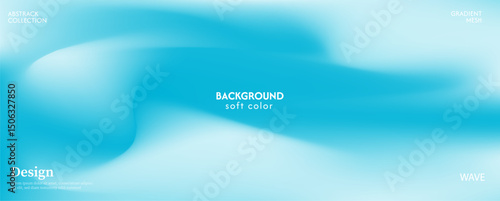 Soft and glowing bright sky blue gradient background, luxurious pastel color combination, product advertisement, card, poster and website template