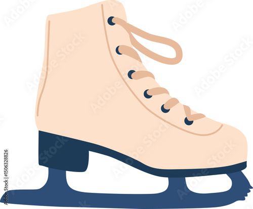Unisex skate shoe vector illustration