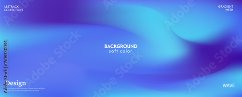 abstract blue background with wave