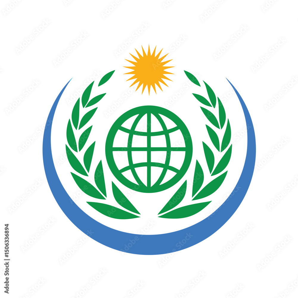 Obraz premium green earth globe