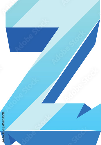 Z capital letter ice font