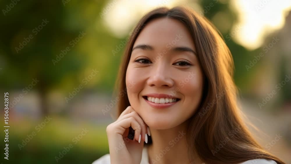 A beautiful Japanese woman with long hair A beautiful Japanese woman with long hair