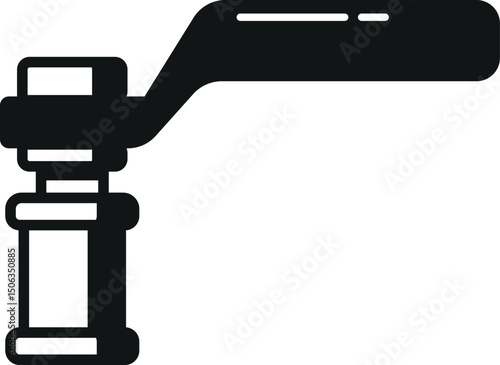 Pipeline valve symbol vector illustration