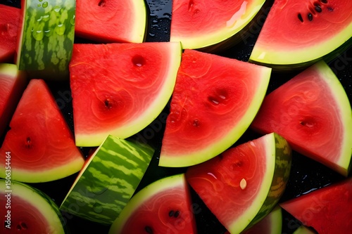 Wallpaper Mural A collection of watermelon with seeds and seeds on it Torontodigital.ca