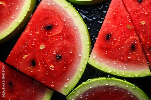 Wallpaper Mural A collection of watermelon with seeds and seeds on it Torontodigital.ca