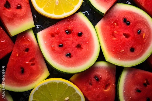 Wallpaper Mural A collection of watermelon with seeds and seeds on it Torontodigital.ca