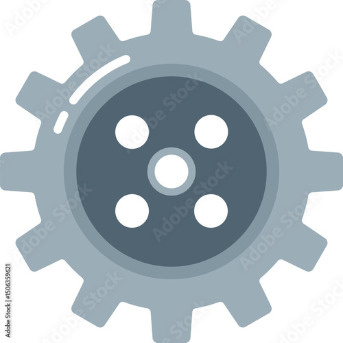 Cogwheel adjusting equipment vector illustration