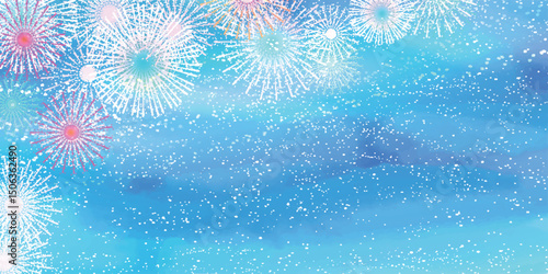 七夕　夏　天の川　背景