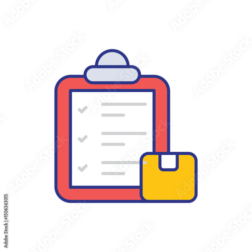 Packing List Icon vector stock illustration