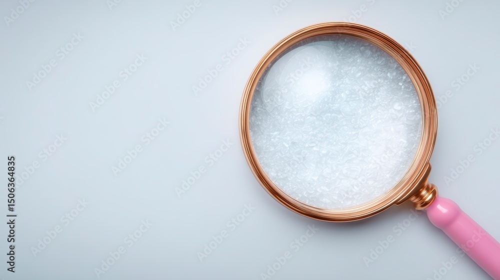 Fototapeta premium Magnifying Glass 2026 Vision Goals Future Forecasting Research Analysis Strategy P