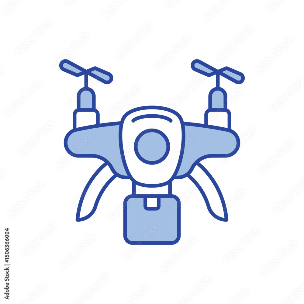 Delivery Drone Icon vector stock illustration Delivery Drone Icon vector stock illustration