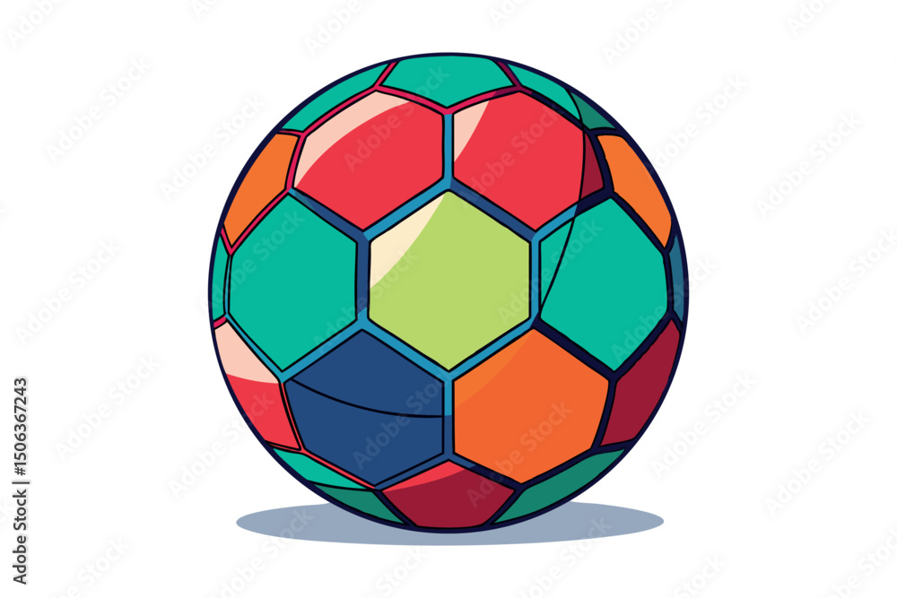 Fototapeta premium colorful soccer balls