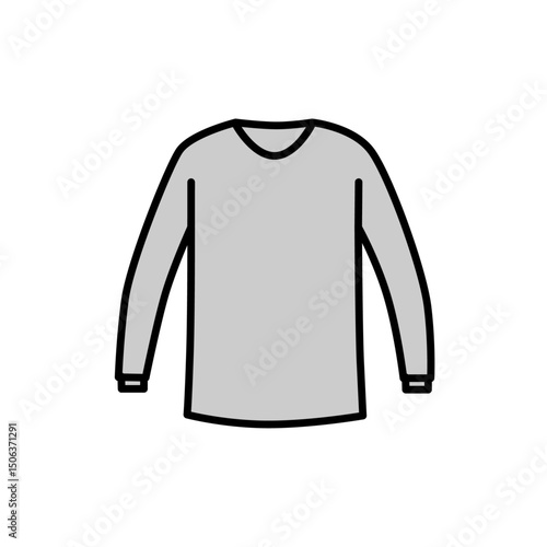 t-shirt long-sleeve ribbed icon