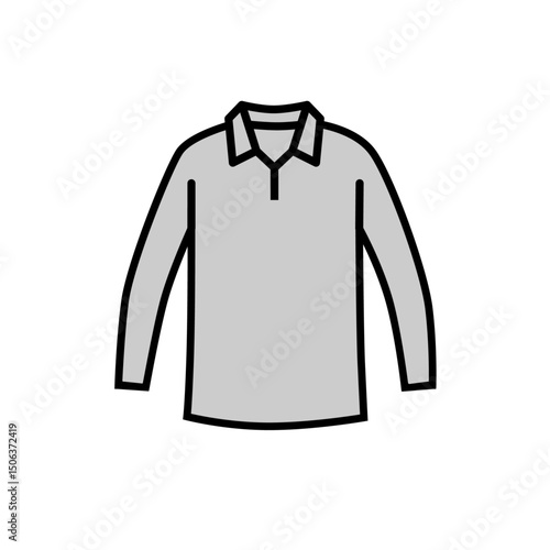 t-shirt polo long-sleeve icon