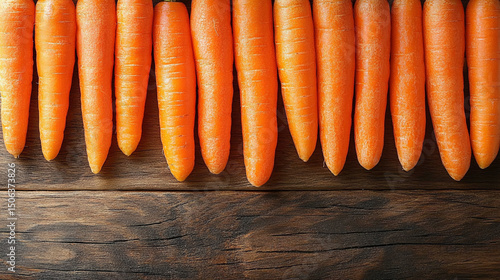 Top-view carrot slices fill the frame in a seamless pattern with caption space—symbolizing health, vitality, natural simplicity, and the vibrant rhythm of plant-based nutrition.
