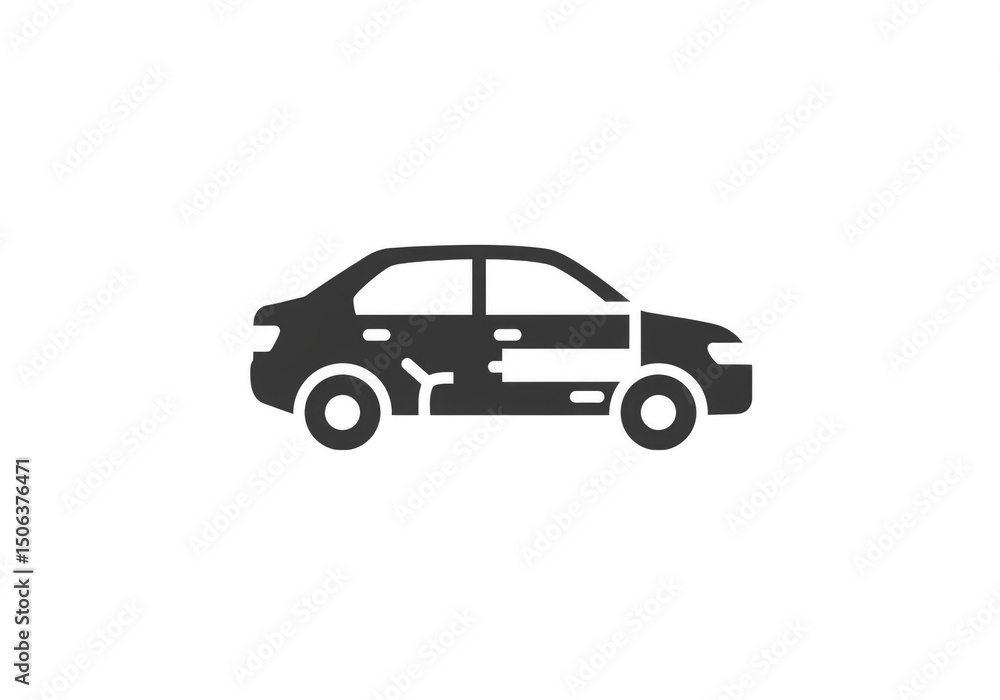 Car Silhouette, Vehicle Icon, Transportation Automobile, Isolated Image Car Silhouette, Vehicle Icon, Transportation Automobile, Isolated Image