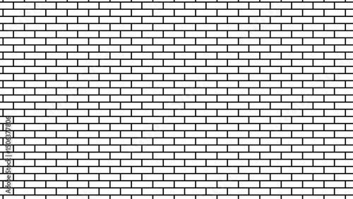 brick wall seamless pattern drawing. random brick. Brick wall texture for interior or exterior design. Panorama white brick wall texture background.