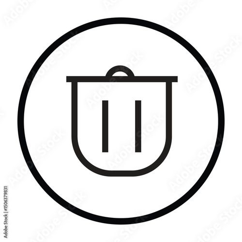 vector trash can icon, recycle bin icon, delete icon vector