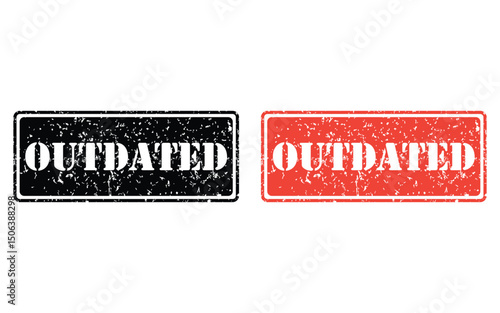 outdated grunge stamp design, vector, isolated on transparent background
