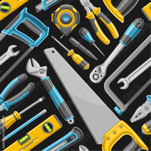 Vector Hardware Tools seamless pattern