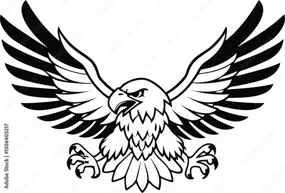 Fototapeta premium Flying Eagle Emblem
