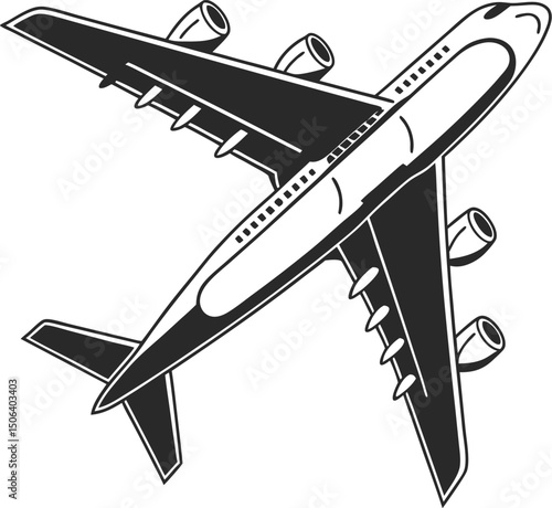 Commercial Airplane Icon