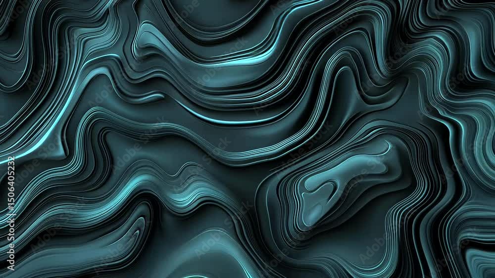 Teal Abstract Swirl Teal Abstract Swirl