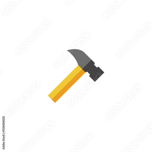 Flat Carpenter Tools Icon Set