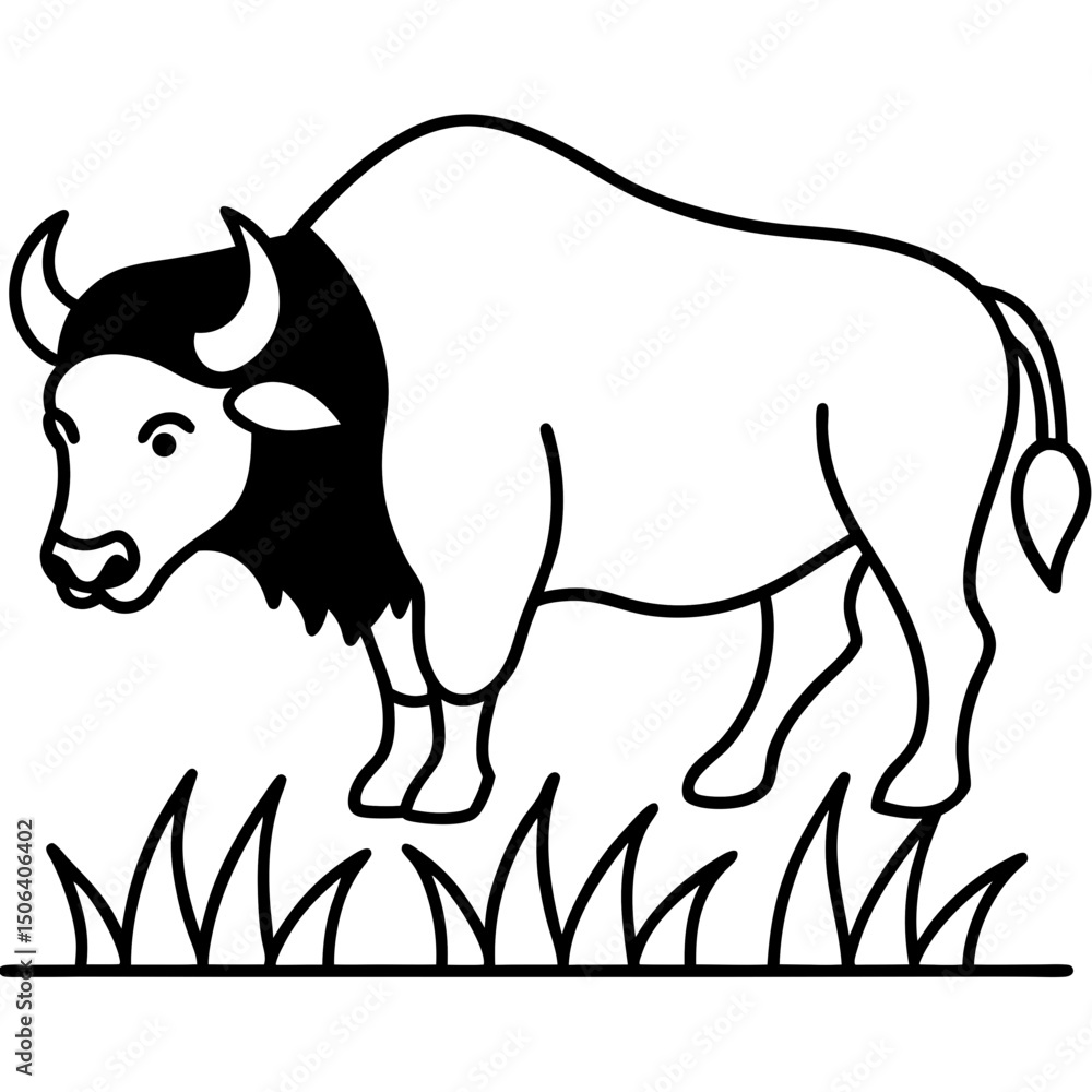 Obraz premium black and white cow