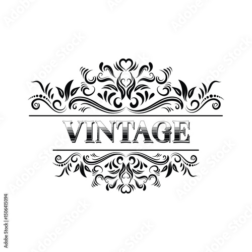 Vintage Ornate Frame in Illustrator