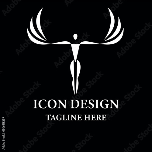 Winged Warrior Athlete Logo Design