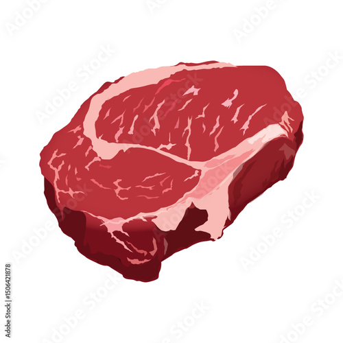 Beef Steak Fresh Bought From the Butcher Illustration vector based drawing Vol 05