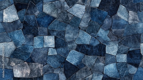 Detailed denim pattern with visible threads, perfect for texture overlays, material mockups, and rugged textile compositions.