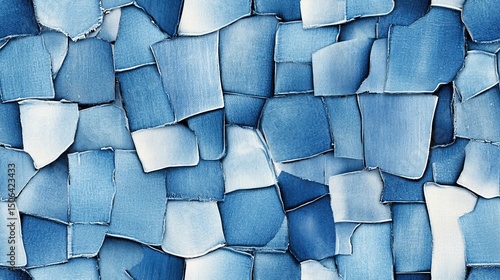 Detailed denim pattern with visible threads, perfect for texture overlays, material mockups, and rugged textile compositions.