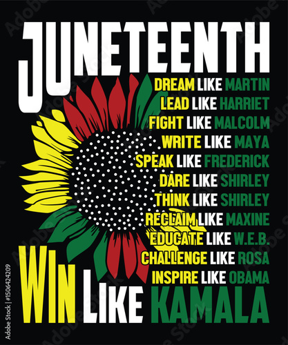 Juneteenth Freedom Day  Happy Juneteenth Day shirt print template typography design for art