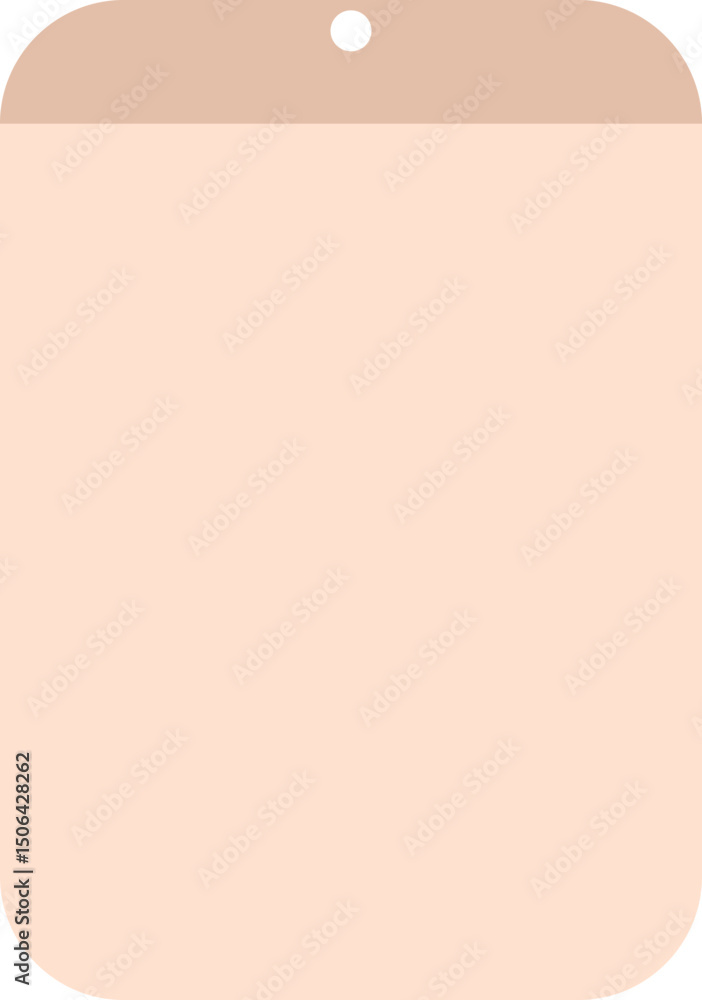 Obraz premium Aesthetic Paper Note Element