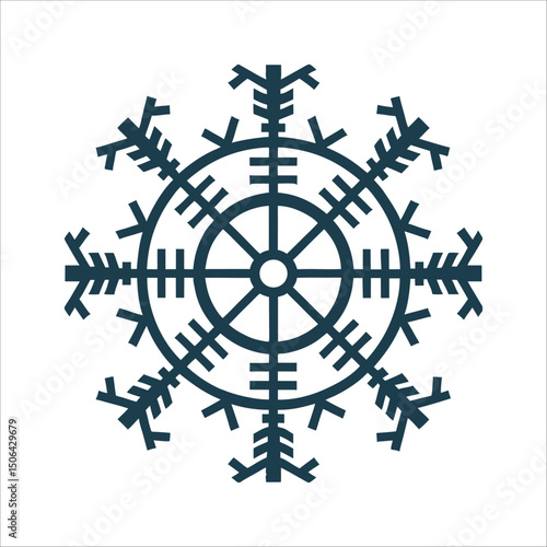 Helm of Awe Aegishjalmur Symbol Vector