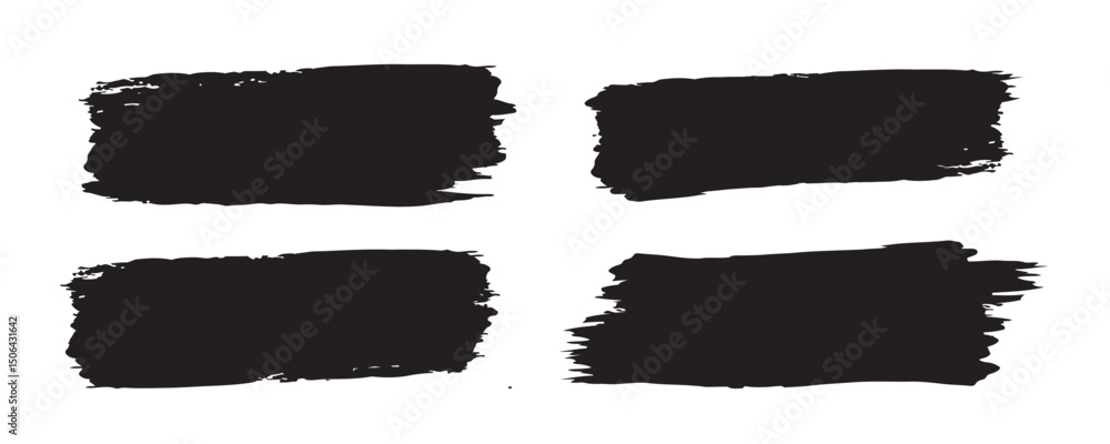 set of grunge black paint, ink brush strokes.Brush lines set. Vector black paint brush spots, highlighter lines or felt-tip pen marker.Brush strokes. set of grunge black paint, ink brush strokes.Brush lines set. Vector black paint brush spots, highlighter lines or felt-tip pen marker.Brush strokes.