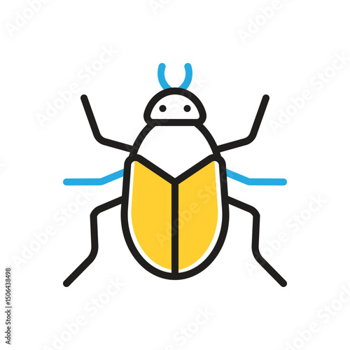 Multi color icon for bug