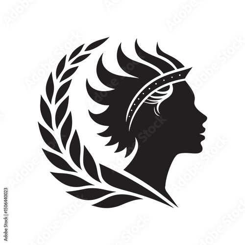 youth empowerment vector silhouette clip art logo design