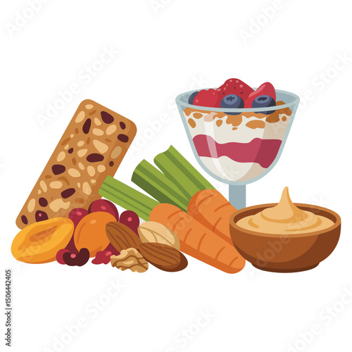 Chocolate Ice Cream Icon Vector Illustration Dessert Food Set
