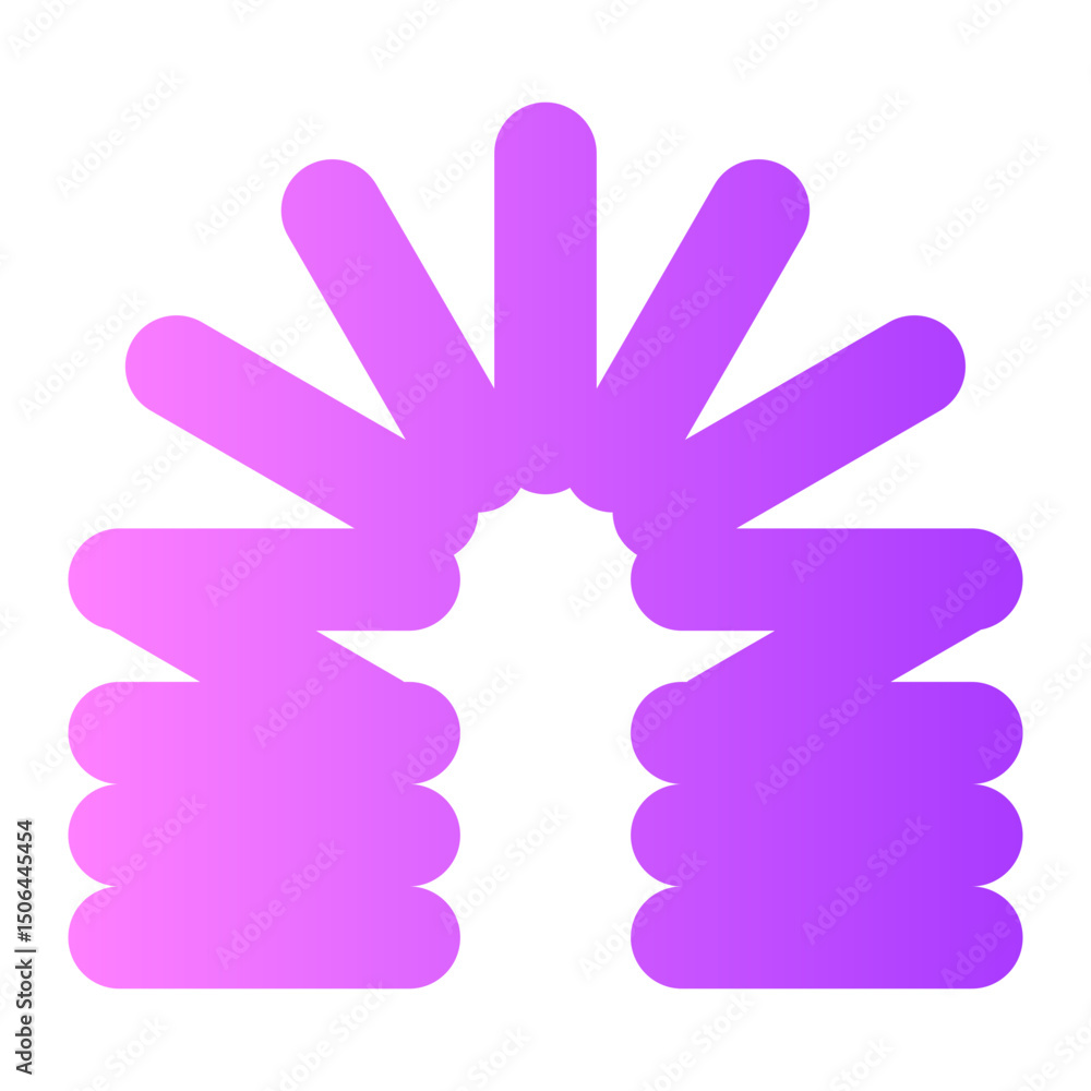 Obraz premium spring roll gradient icon