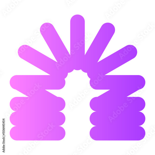 spring roll gradient icon